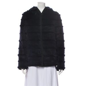 TORY BURCH Rabbit Biker Navy Jacket